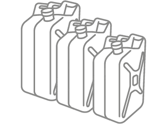 Contenitori in HDPE a forma quadrata