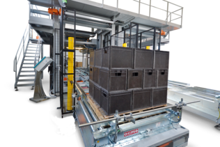 Palletizing system for crates | © OCME