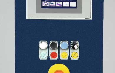 Colour touch screen