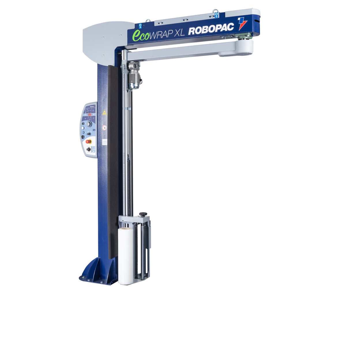 Semiautomatic rotating arm stretch wrapping machine Robopac