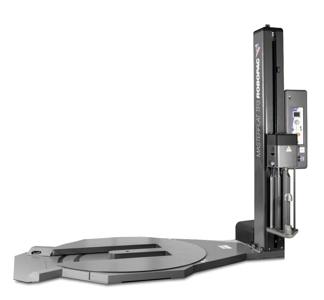 Máquina com mesa rotativa com prato moldado para o carregamento con ...