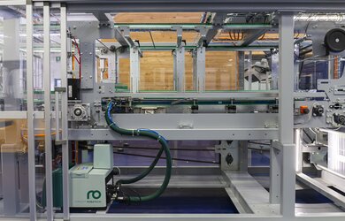 Wide machine frame